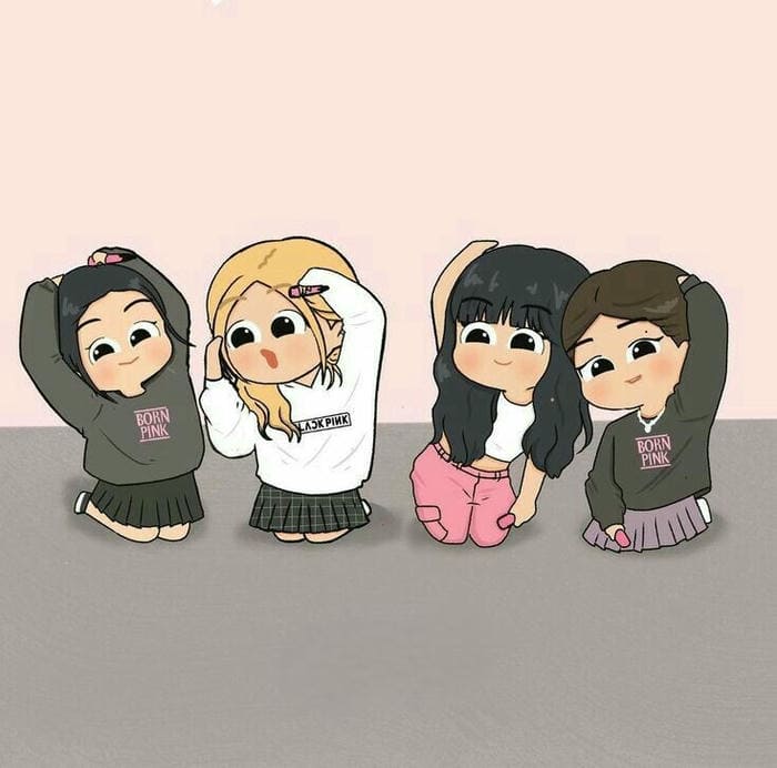 Ảnh avatar Blackpink chibi siêu đáng yêu