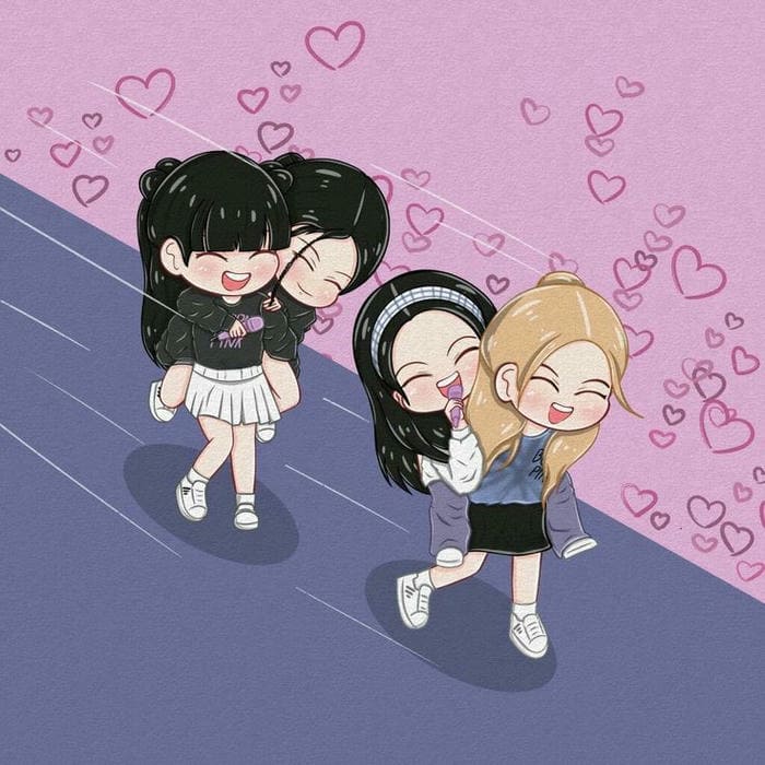 Ảnh avatar chibi Blackpink đáng yêu