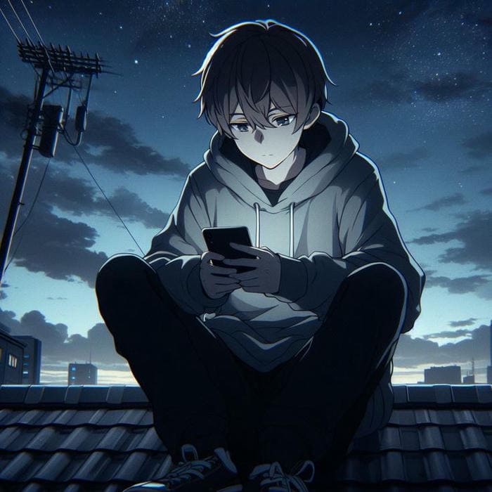 Ảnh avatar sad boy anime 