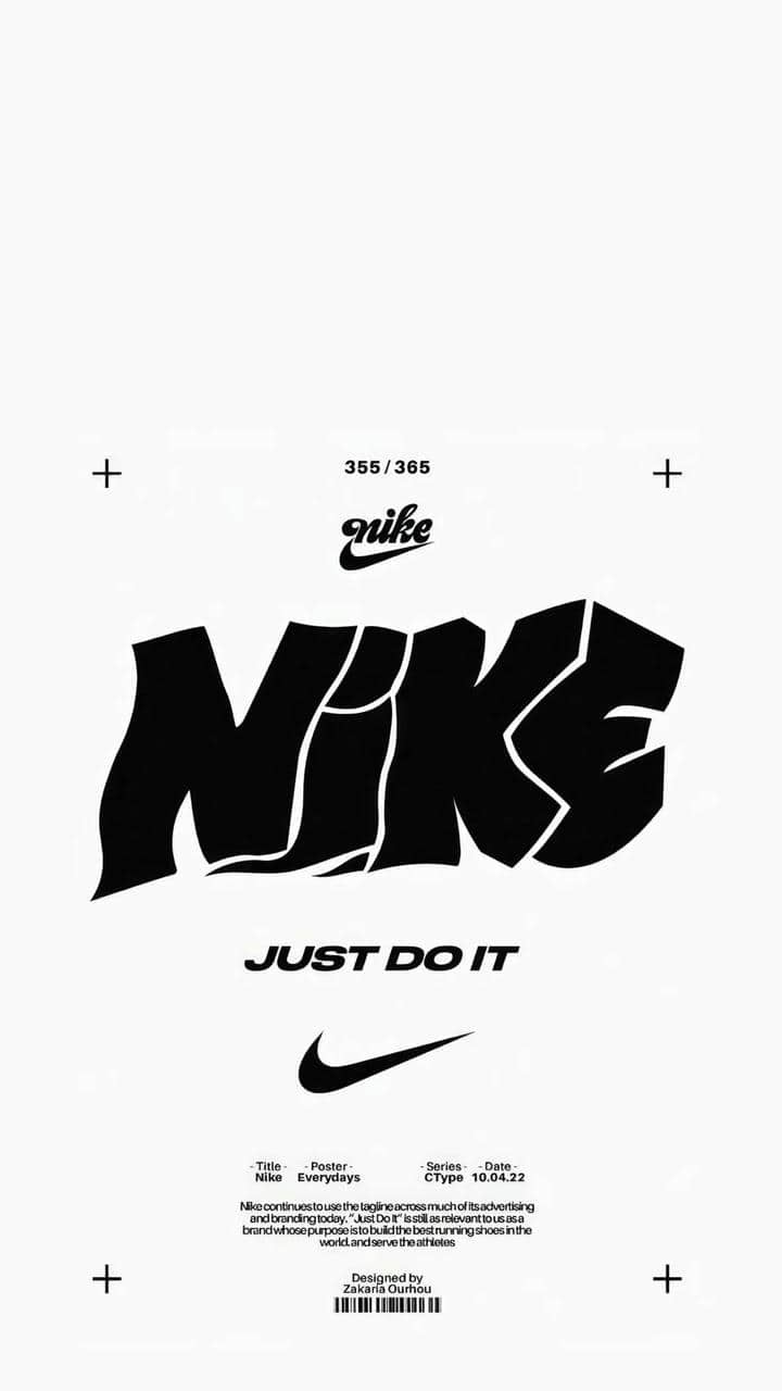 Ảnh hình nền điện thoại Nike màu trắng