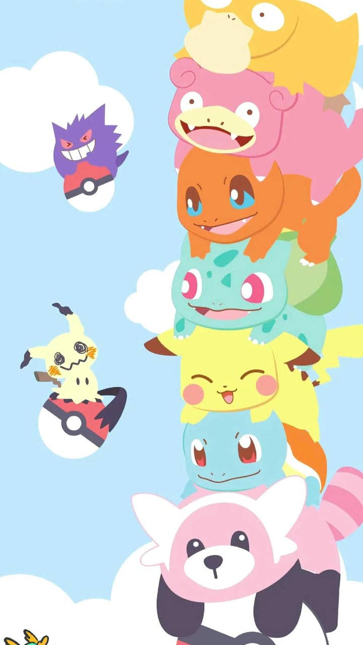 Ảnh hình nền iphone pokemon cute