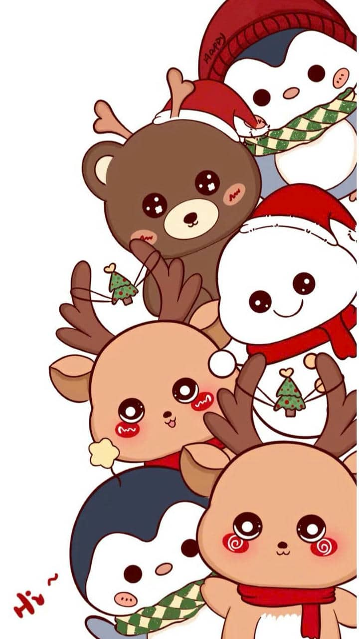 Ảnh hình nền noel cute cho điện thoại