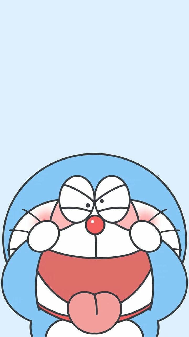 Ảnh nền Doraemon nghịch ngợm cute