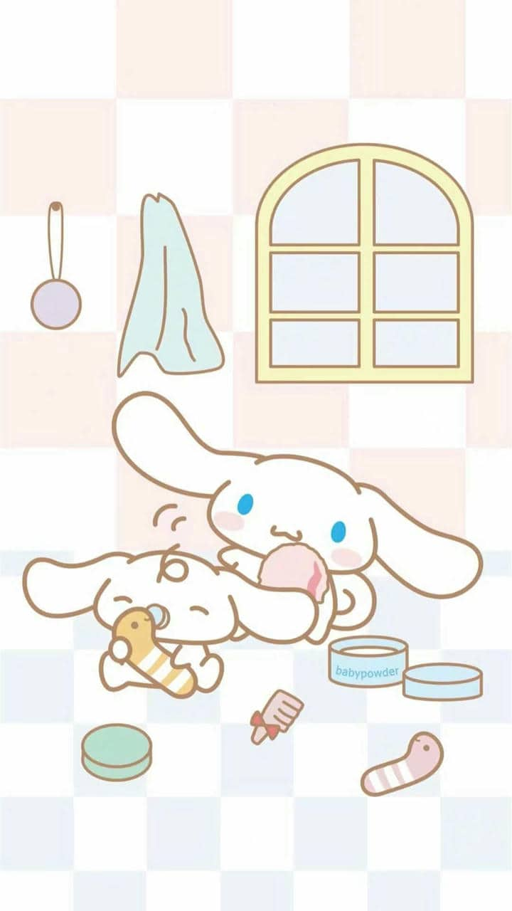 Ảnh nền điện thoại hình Cinnamoroll cute