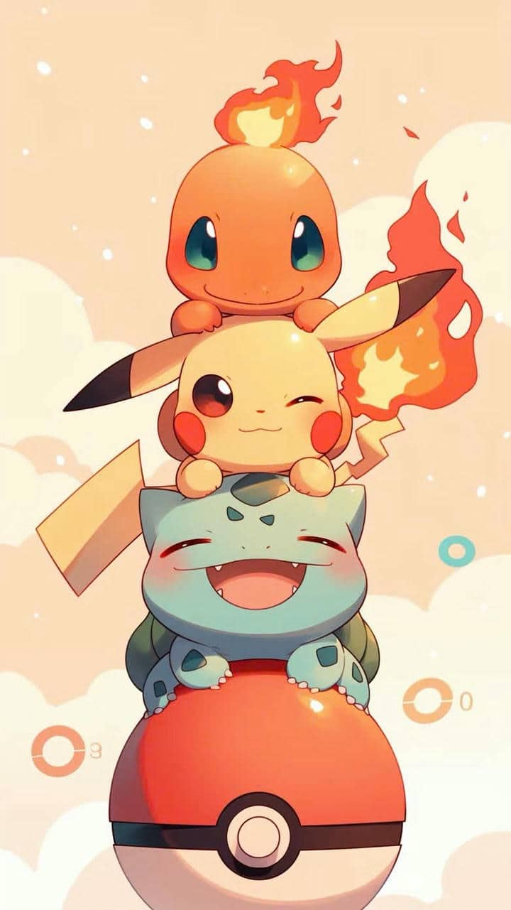 Ảnh nền pokemon cute cho đt