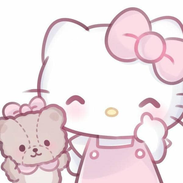 Avatar hình mèo Hello Kitty dễ thương