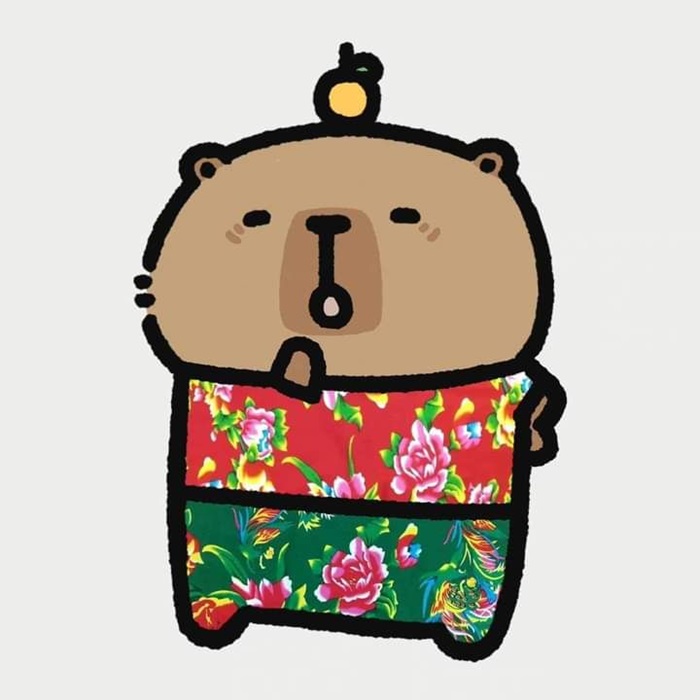 Hình ảnh Capybara avatar vô tri