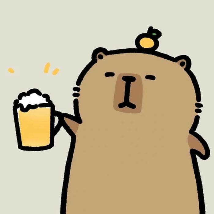 Hình ảnh avatar Capybara cute dễ thương