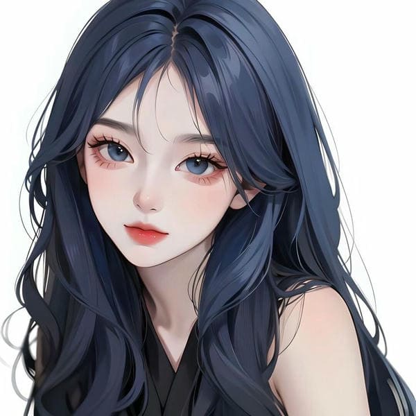 Hình ảnh avatar gái xinh anime cho Facebook