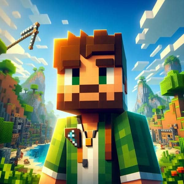 Hình avatar Minecraft cho nam