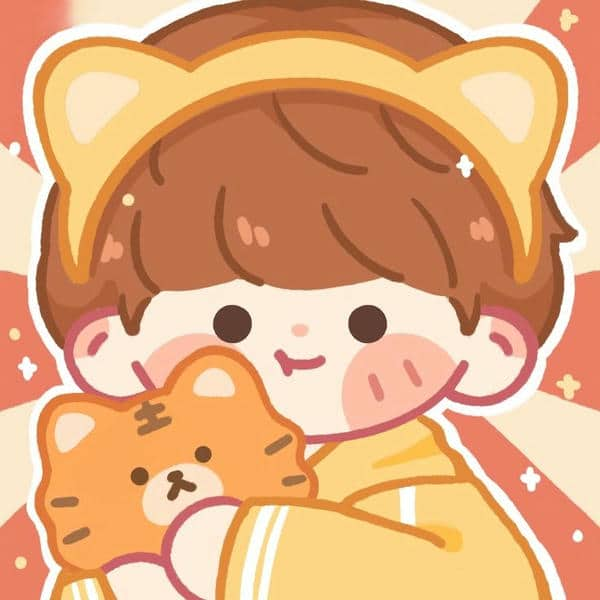 Hình avatar chibi hổ cute