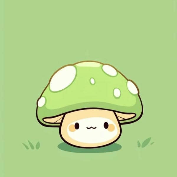 Hình avatar màu xanh lá cute