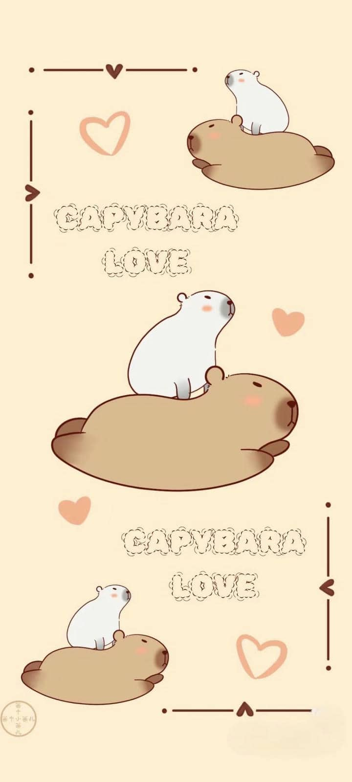 Hình nền Capybara siêu đáng yêu cho điện thoại