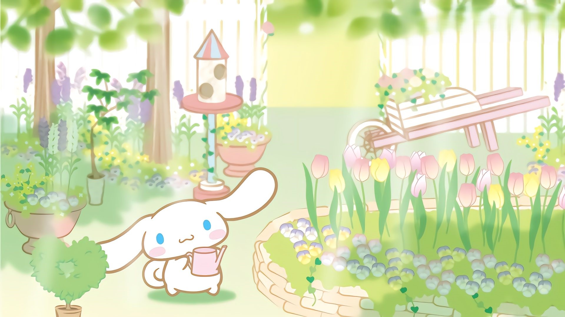 Hình nền Cinnamoroll cute máy tính