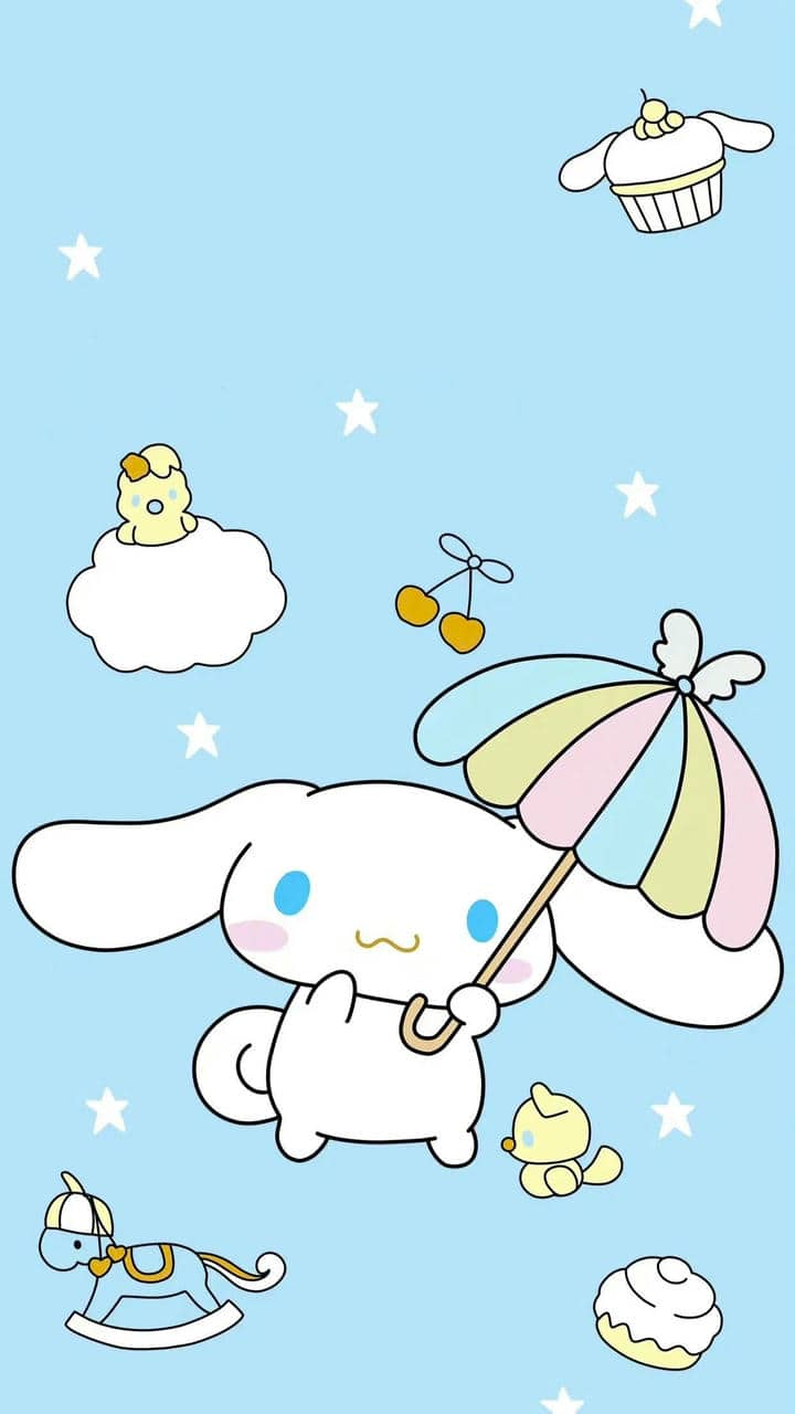 Hình nền Cinnamoroll màu xanh