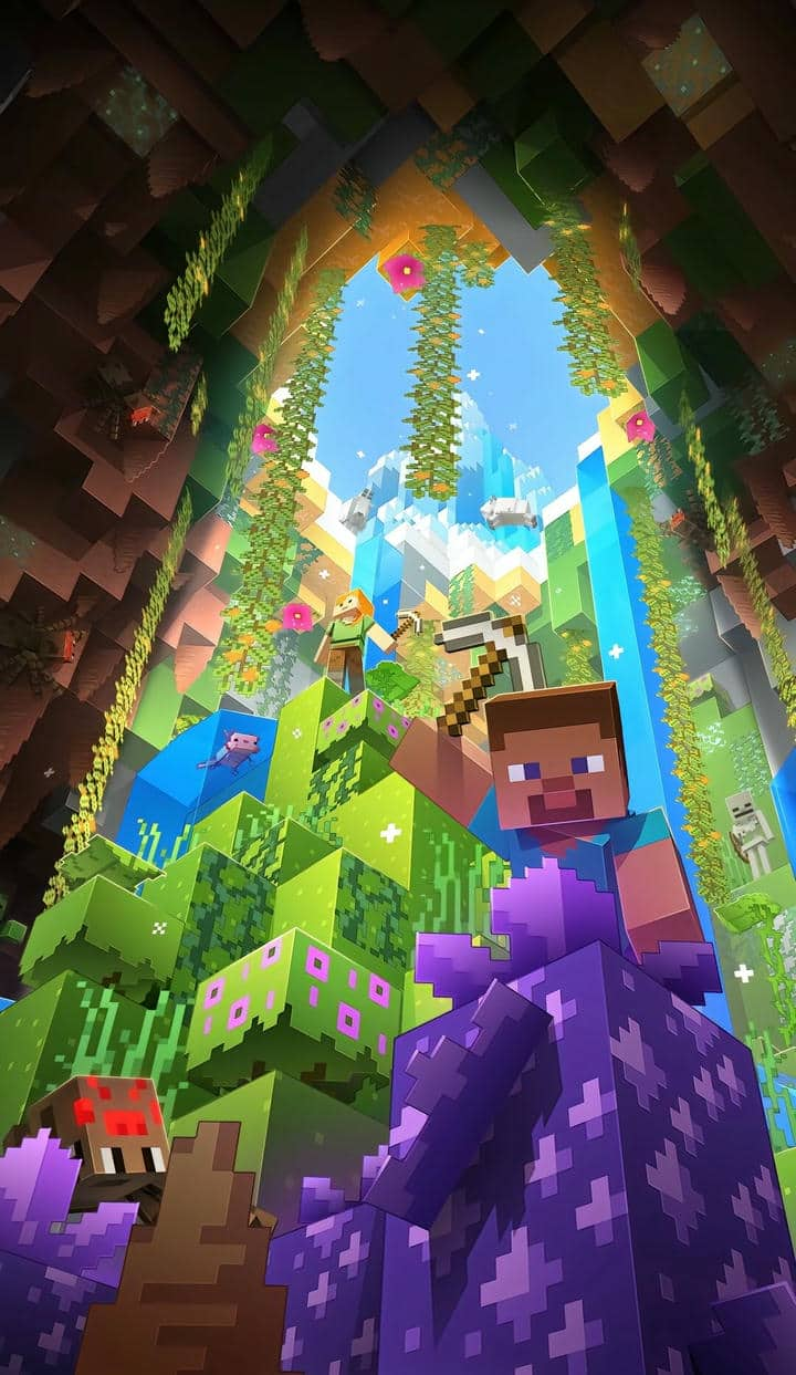 Hình nền Minecraft 4k