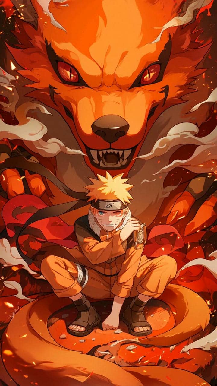 Hình nền Naruto cửu vĩ 3d