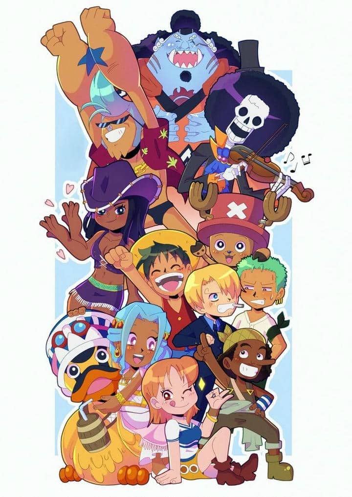 Hình nền chibi One Piece cute