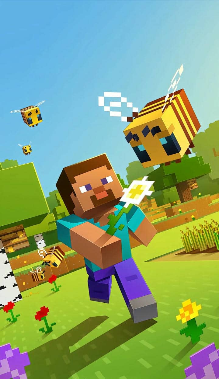 Hình nền điện thoại Minecraft cute