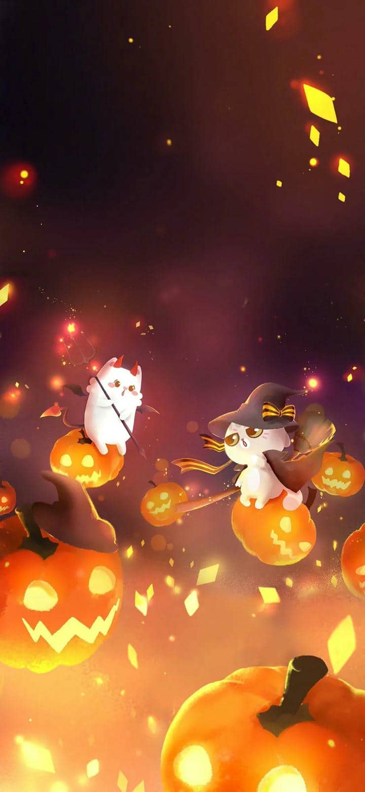 Hình nền đt Halloween cute