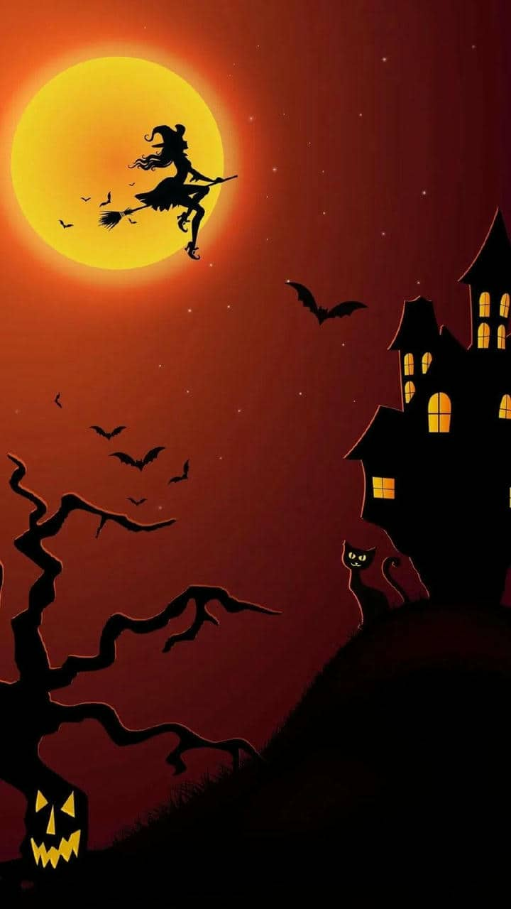 Hình nền đt Halloween kinh dị