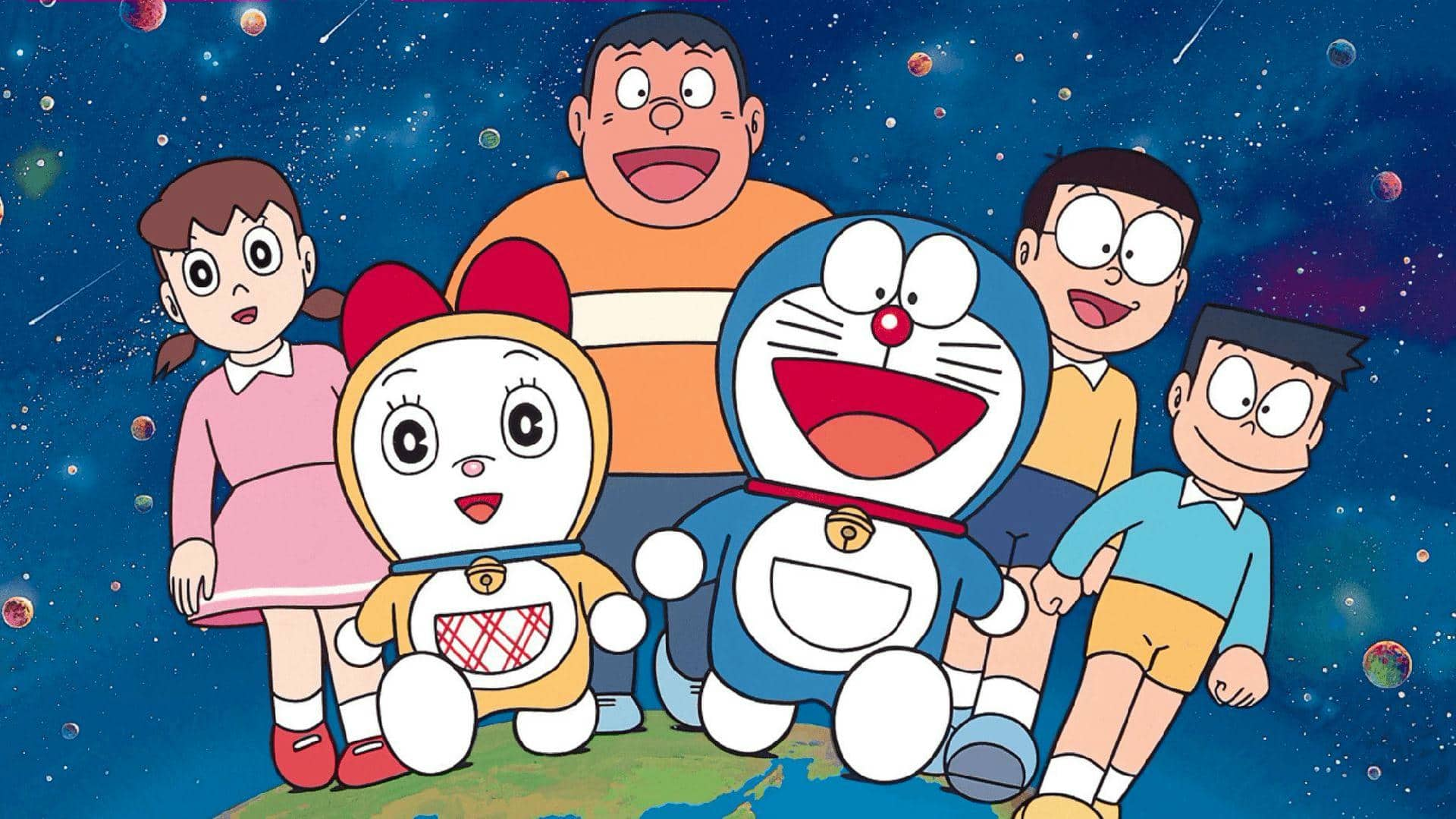 Hình nền máy tính Doraemon và những người bạn