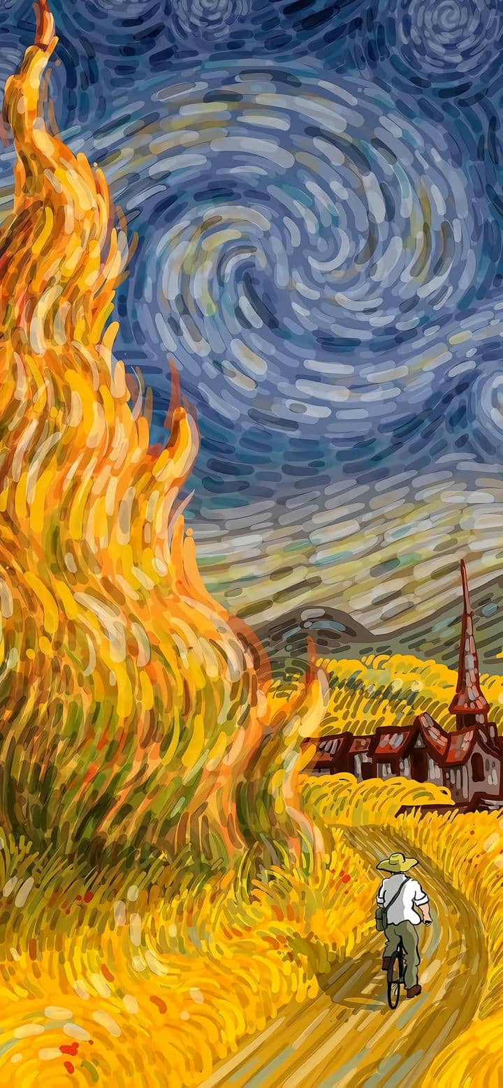 Họa sĩ hình nền điện thoại Van Gogh