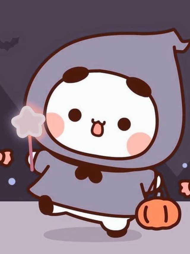 Hình avatar gấu halloween đáng yêu