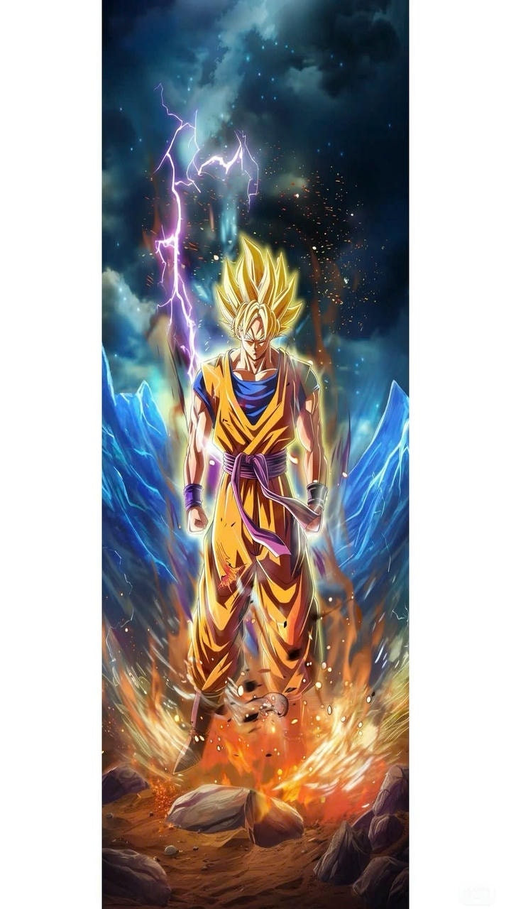 hình nền đt goku sét