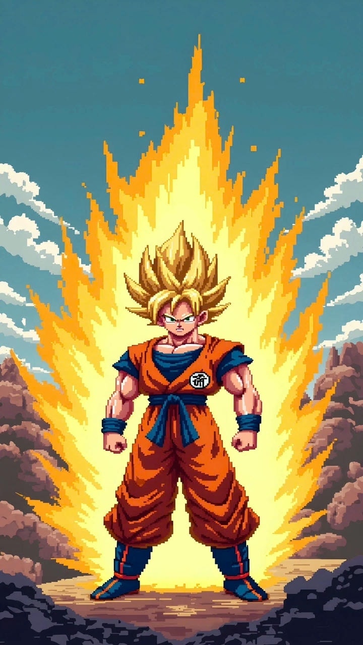 hình nền goku biến hình